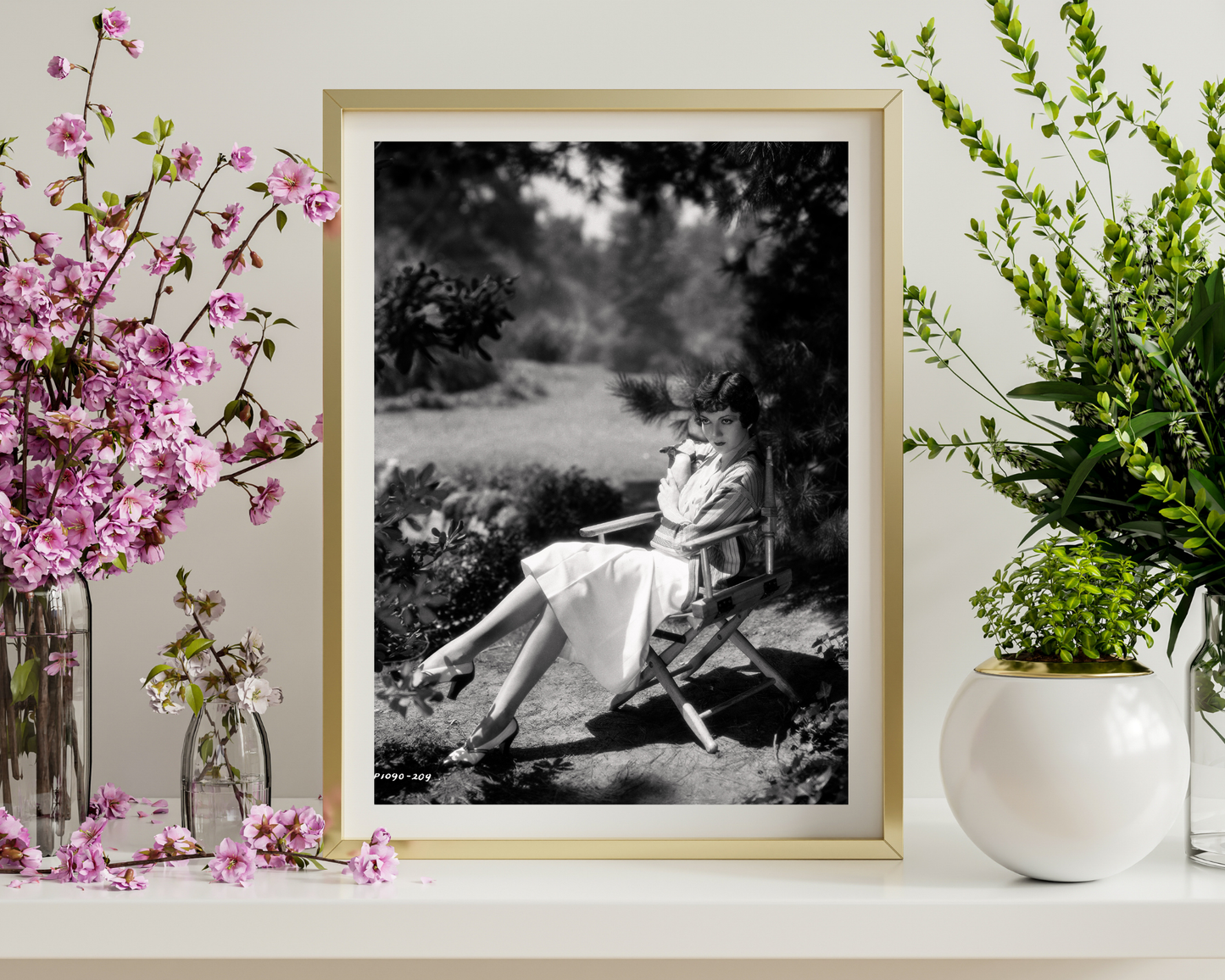 Claudette Colbert in Nature Scene