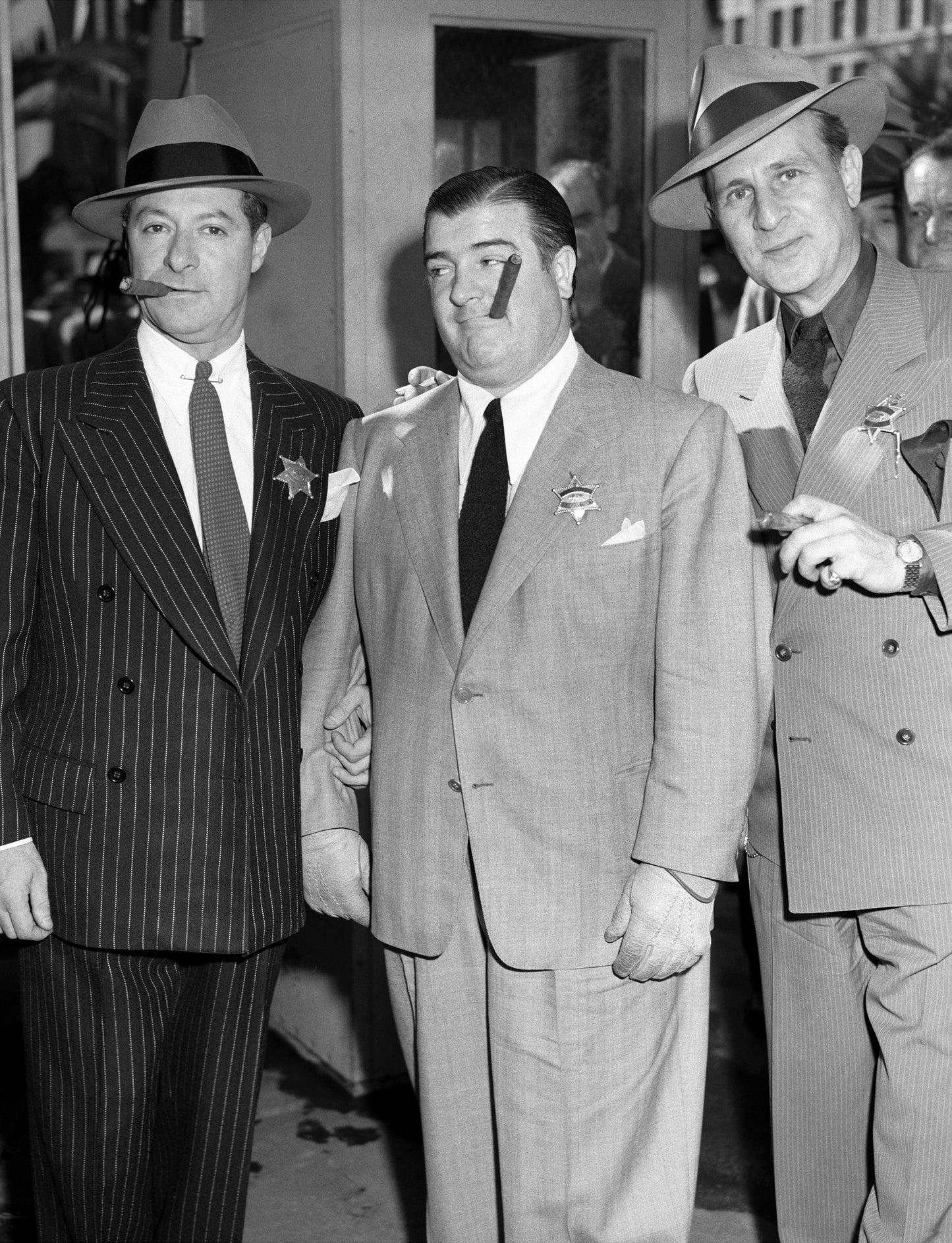 Bud Abbott, Lou Costello, and George Jessel