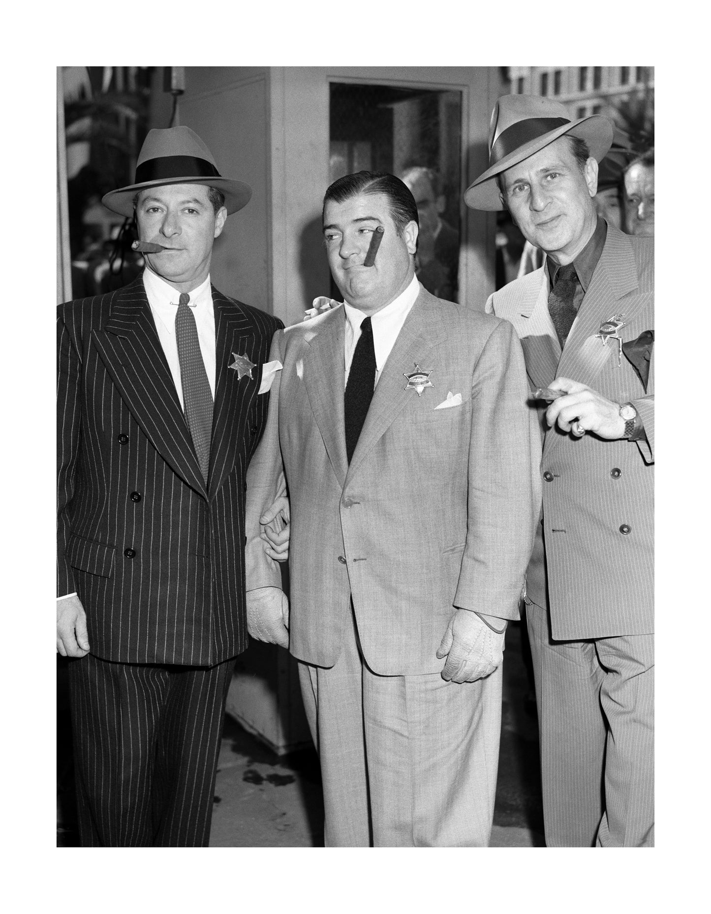 Bud Abbott, Lou Costello, and George Jessel