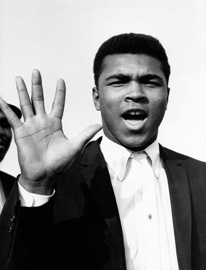 Muhammad Ali at the London Airport