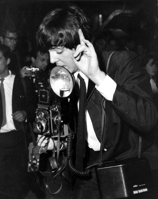 Paul McCartney Taking a Photograph