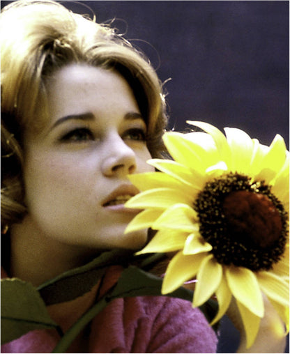 Jane Fonda with Sunflower