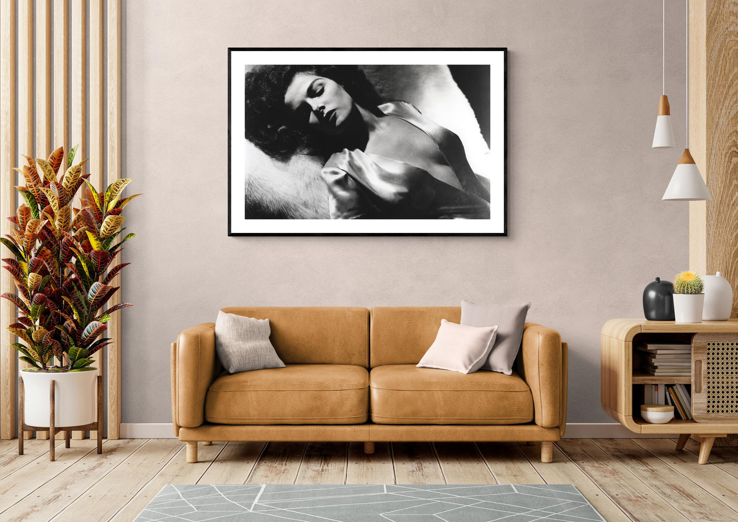 Jane Russell Dramatic Pinup in Silk