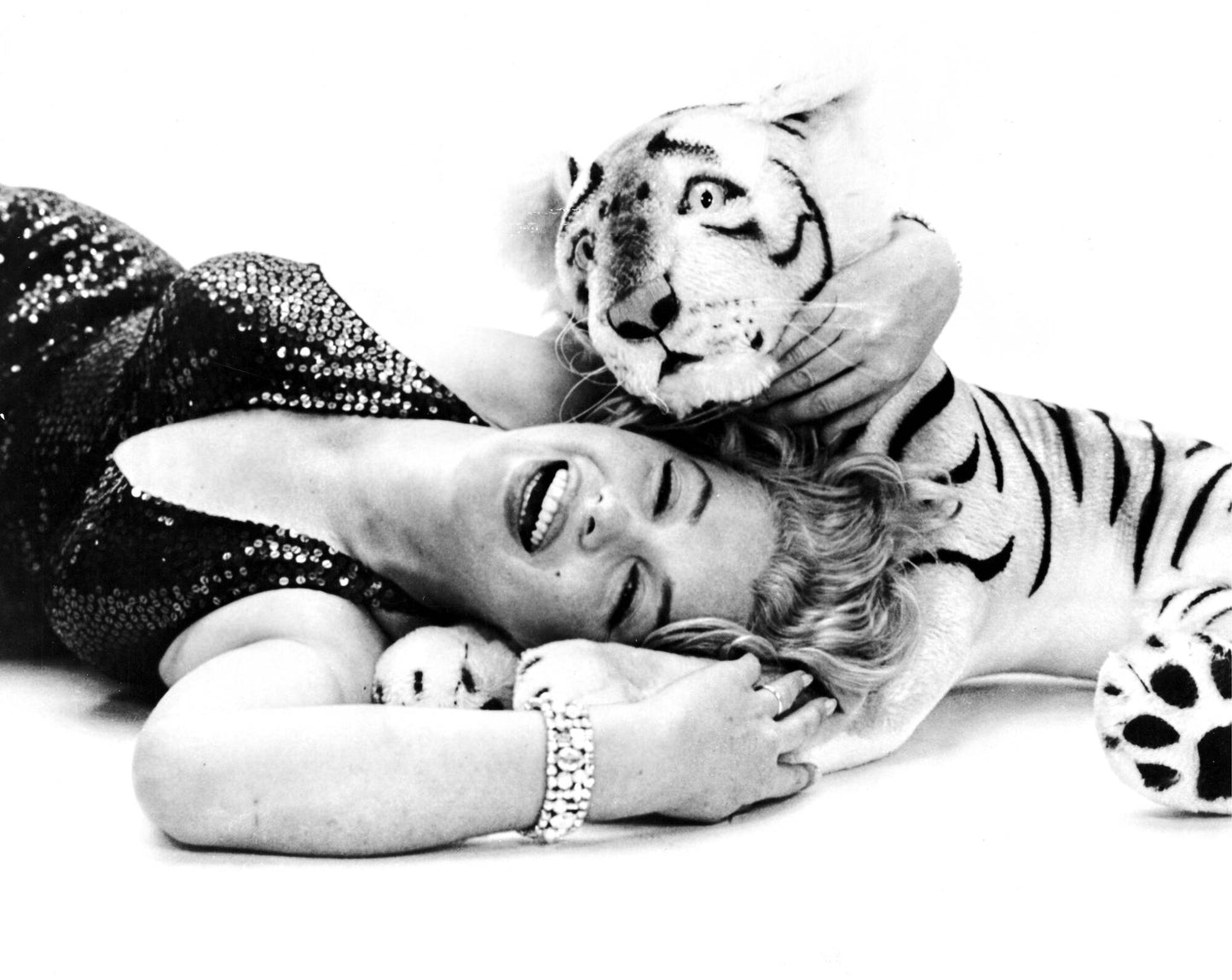 Marilyn Monroe with Tiger