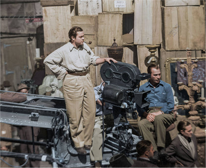 Orson Welles Filming Citizen Kane