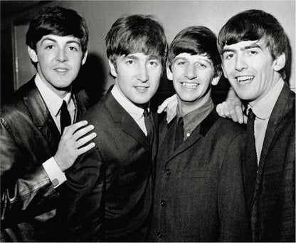 The Beatles Posed Smiling