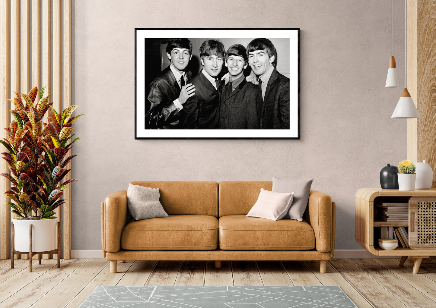 The Beatles Posed Smiling