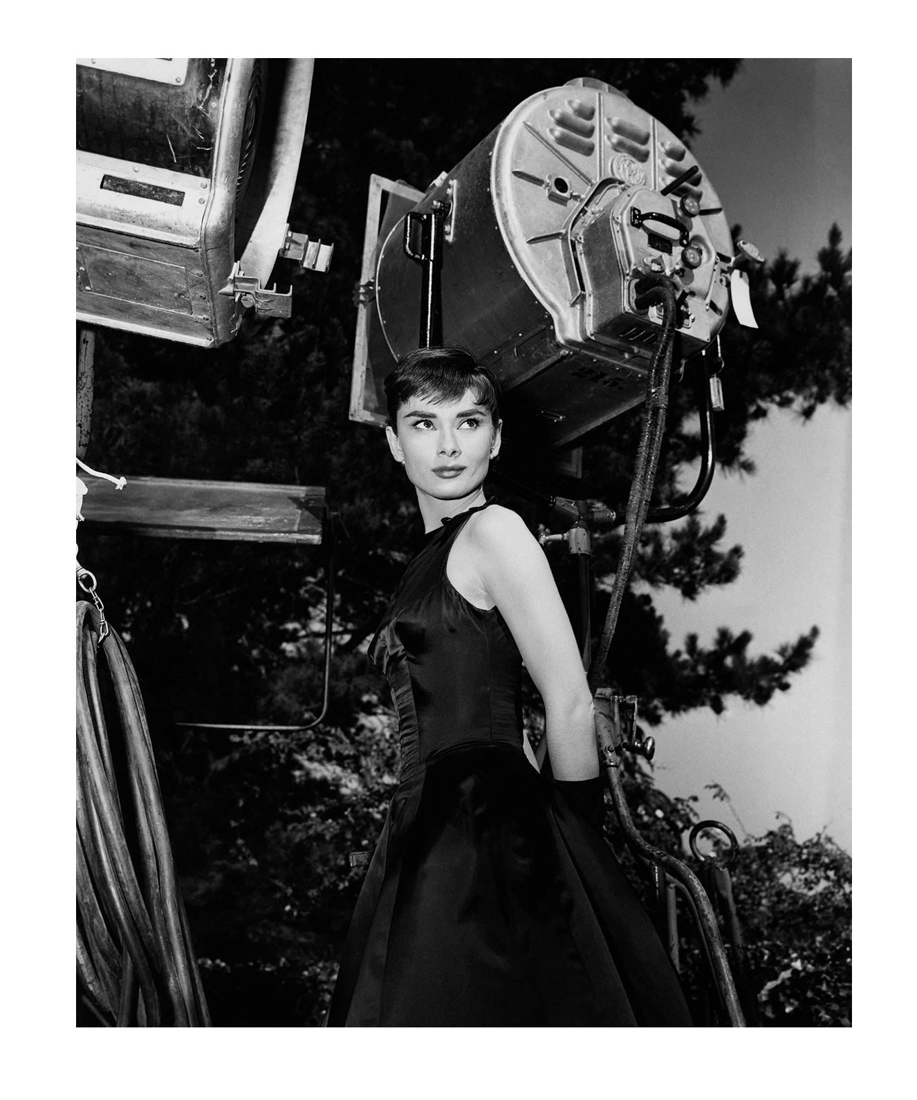 Audrey Hepburn on the Set of "Sabrina"