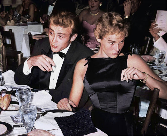 James Dean and Ursula Andress at Oscar Dinner