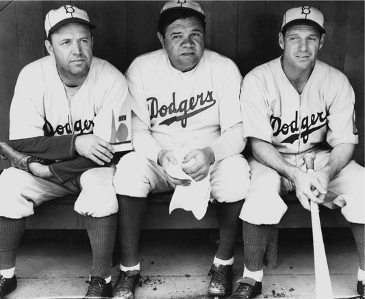 Babe Ruth in the Dugout