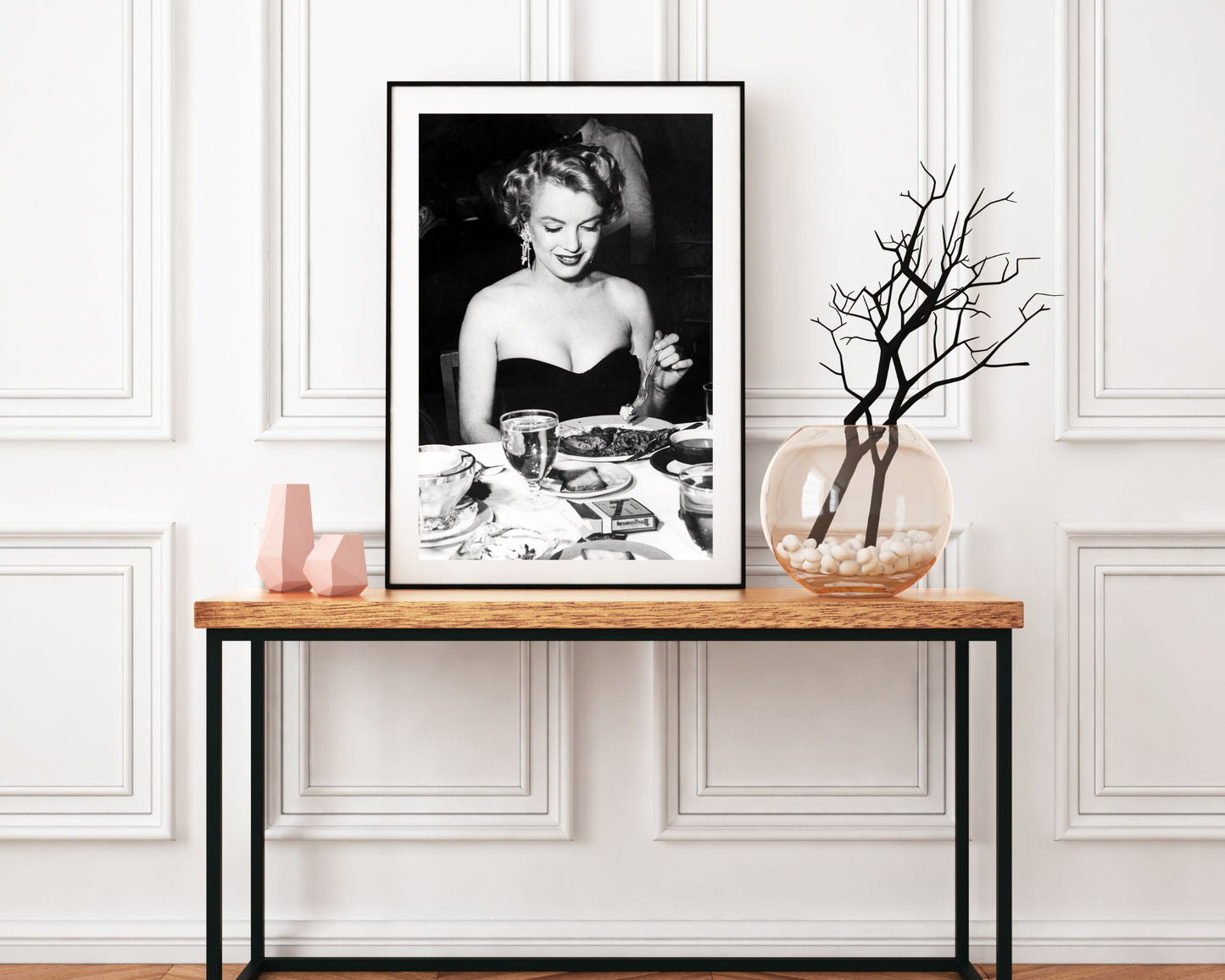 Marilyn Monroe Sitting at Table