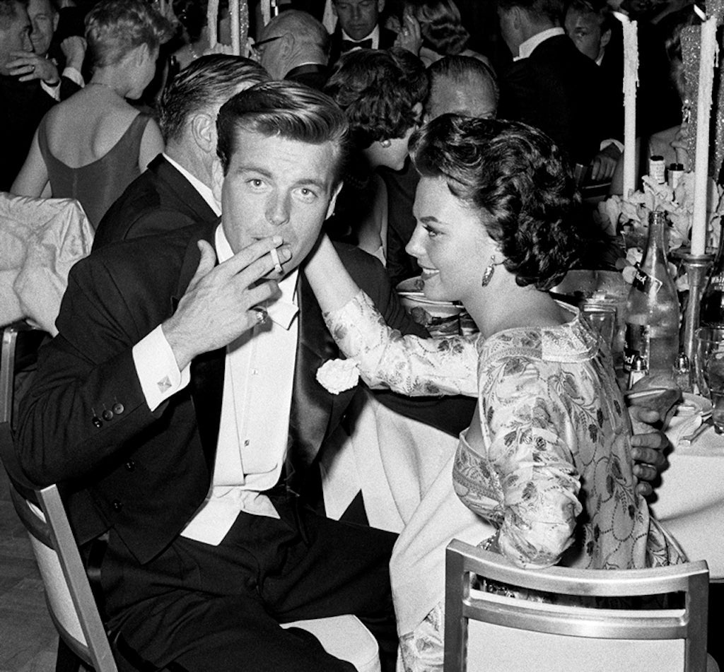 Robert Wagner and Natalie Wood at Oscar Dinner