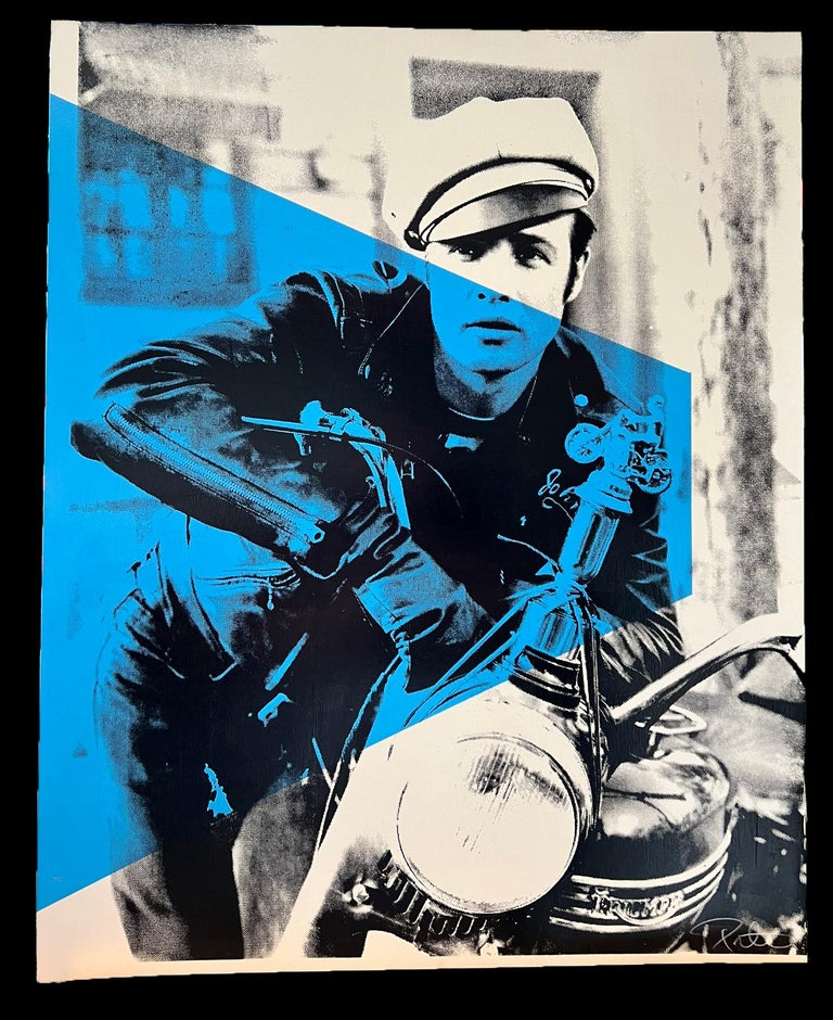 Marlon Brando on Bike - Peter Tunney Signed