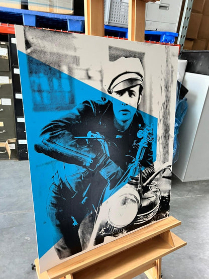 Marlon Brando on Bike - Peter Tunney Signed