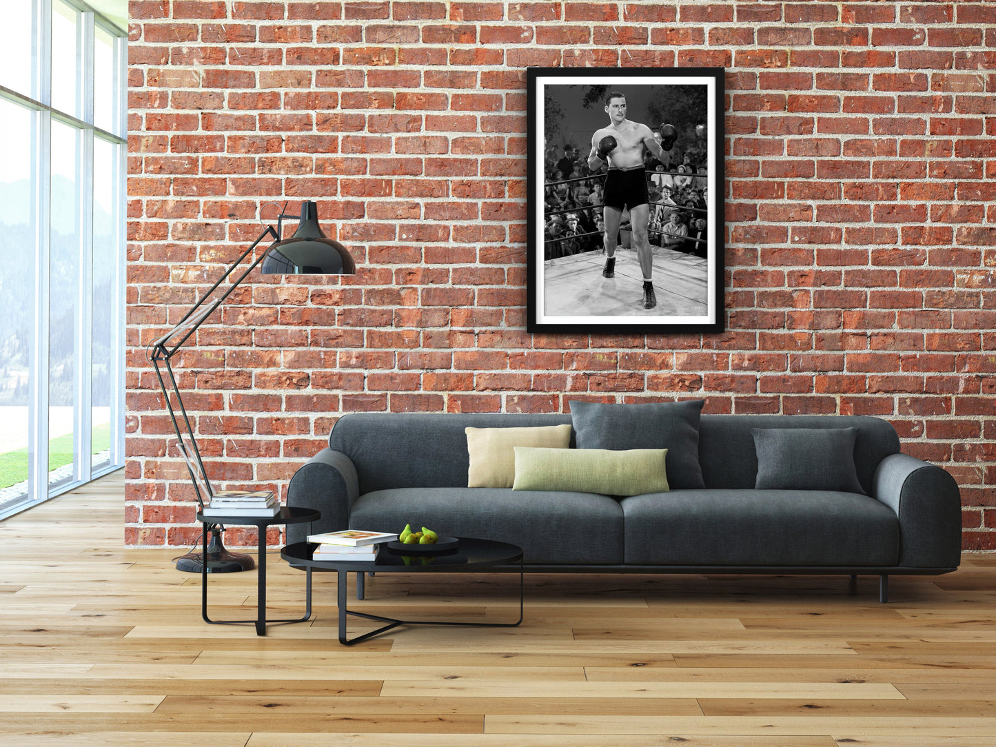 Erroll Flynn Posed in Boxing Ring